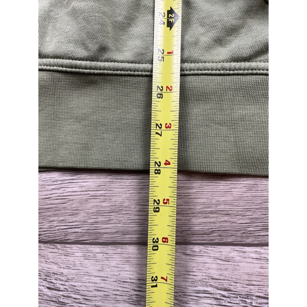 Nike Sweatshirt Men's Medium Olive Green Center Swoosh Crewneck Pullover Casual - Picture 6 of 12